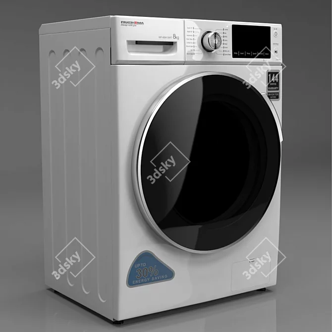 Efficient Vray Washing Machine 3D model image 1