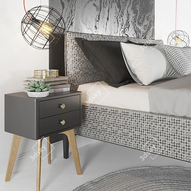 MissoniHome Studio Adar Bedroom Set 3D model image 2