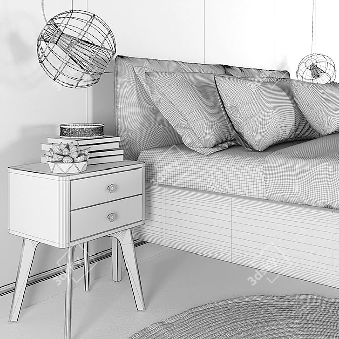 MissoniHome Studio Adar Bedroom Set 3D model image 3