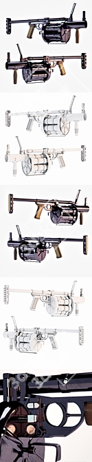 RG-6 Revolver Grenade Launcher: Compact and Powerful 3D model image 2