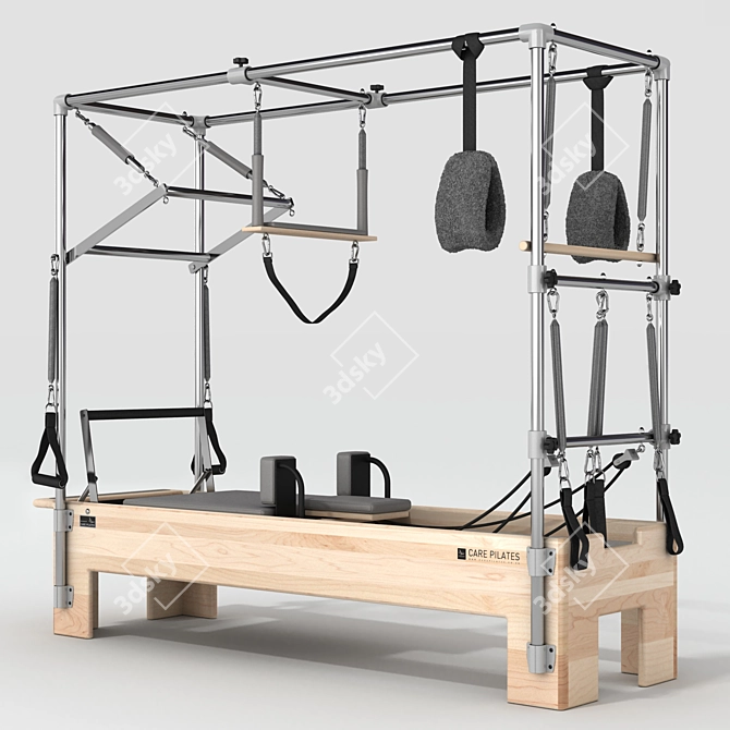 Ultimate Pilates Simulator: Reformer Cadillac Combo CRCC 3D model image 1