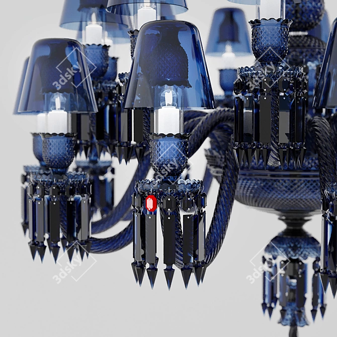 Baccarat Zenith Midnight Lustre Chandelier 3D model image 2