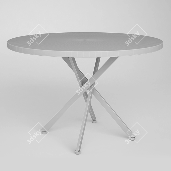 Garda Decor Round Dining Table 3D model image 2