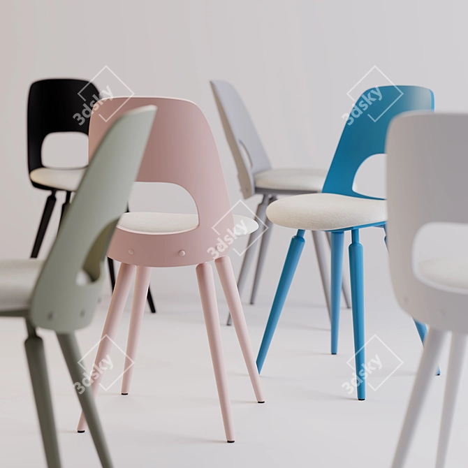  Nordic Comfort: Sav and Okse SKJOLD Chair 3D model image 2