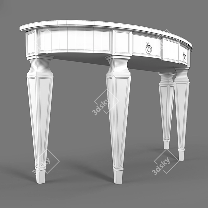 Sleek Modern Table 3D model image 3