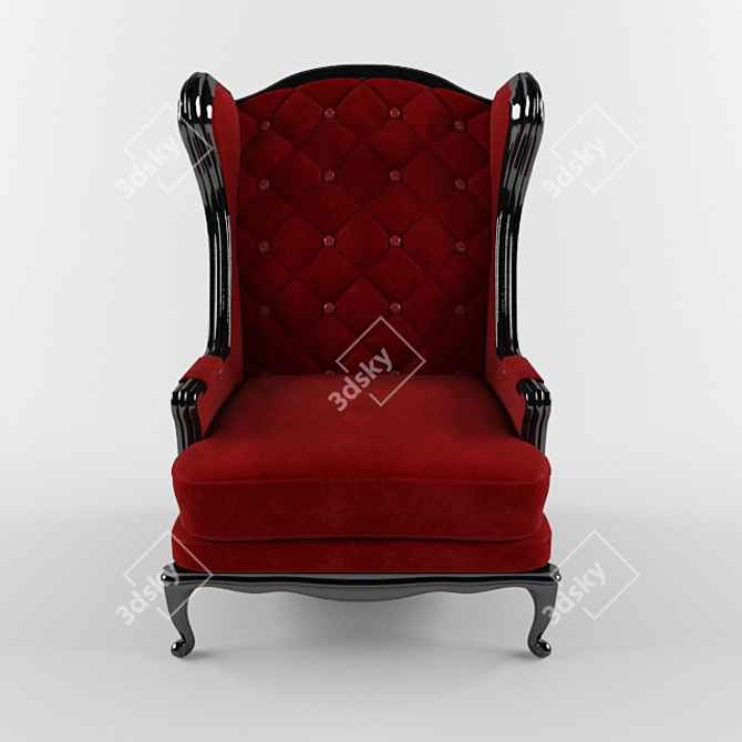 Cozy Comfort Armchairs 3D model image 2