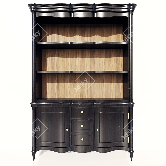 Aspen Collection: Marioni Bookcase 3D model image 1