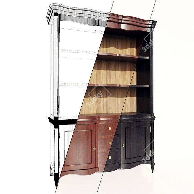 Aspen Collection: Marioni Bookcase 3D model image 3