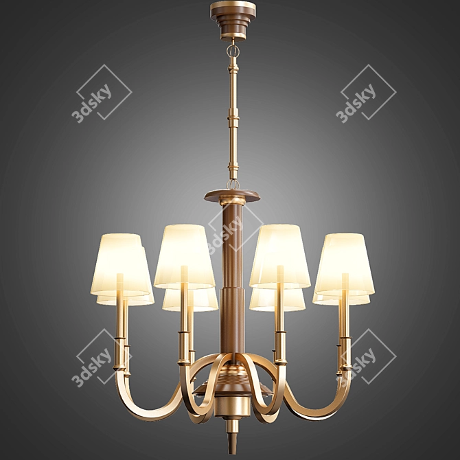 Carmen Crystal Chandelier 3D model image 1