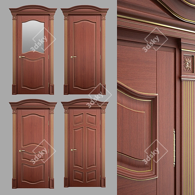 Solidstyle Madera Interior Door 3D model image 1