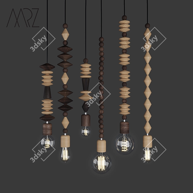 Marz Dezigns Pendant Lamp Set 3D model image 1