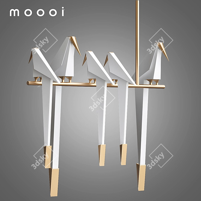 Elegant Perch Light Branch 3D model image 1