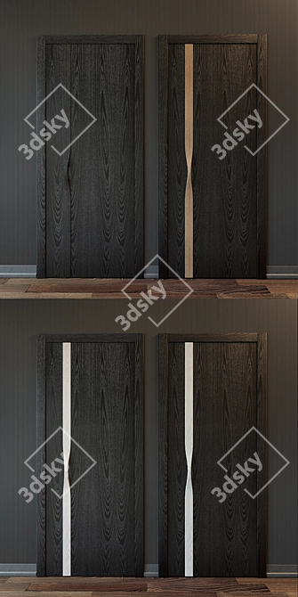 Elegant Sophia Door Set 3D model image 2