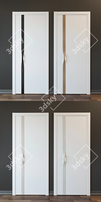 Elegant Sophia Door Set 3D model image 3