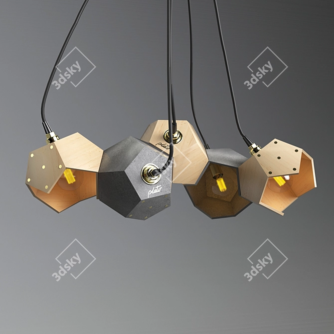 Magnetic Modular Lamps 3D model image 1
