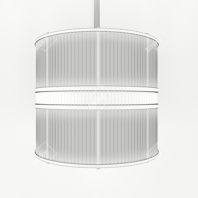 Modern Allen Large Pendant 3D model image 2