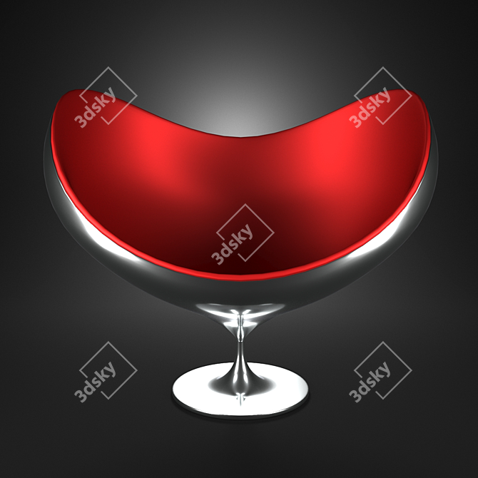 Elegant Love Chair: Luxurious Comfort 3D model image 2