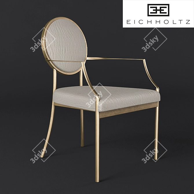 Elevate your dining experience with Eichholtz's exquisite chairs 3D model image 2