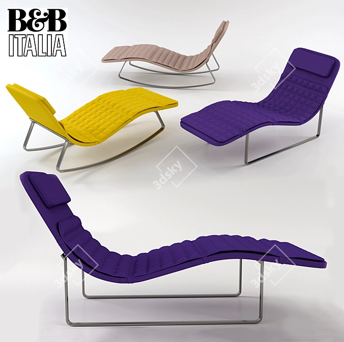 Luxurious B&B Italia Landscape Chaise 3D model image 1