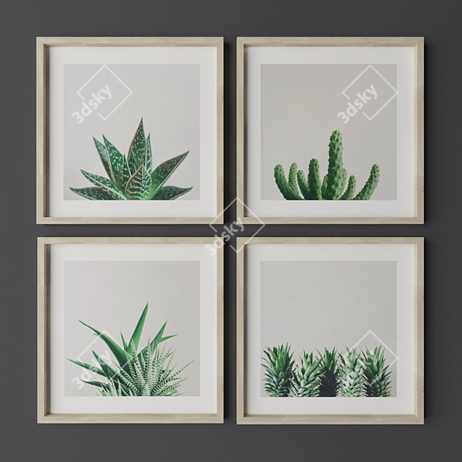 Botanical Print Set: MAX 2012, MAX 2014, FBX 3D model image 1