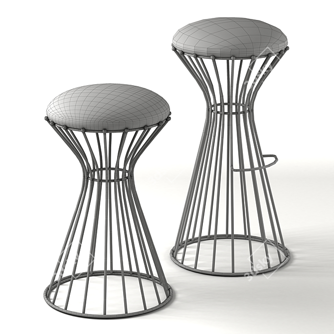 west elm Adelphi Stool: Modern and Versatile 3D model image 3