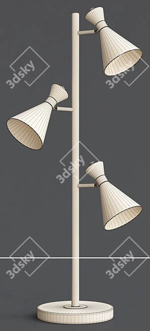 Sleek Donovan LED Floor Lamp 3D model image 3