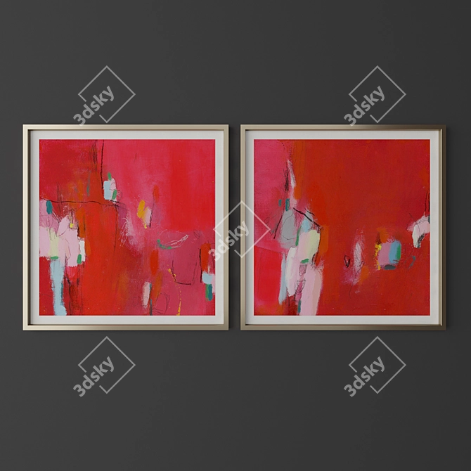 Contemporary Art Collection - 12 Pieces 3D model image 3