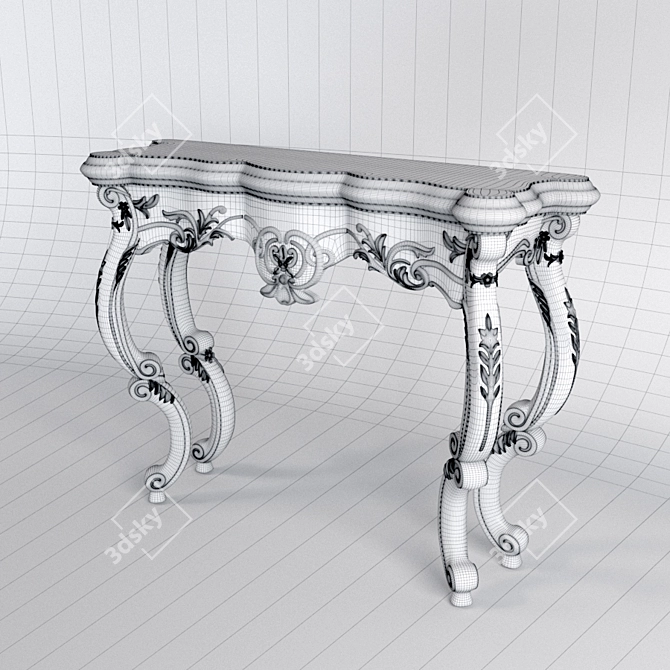 Elegant Console Table - 9407347 3D model image 2