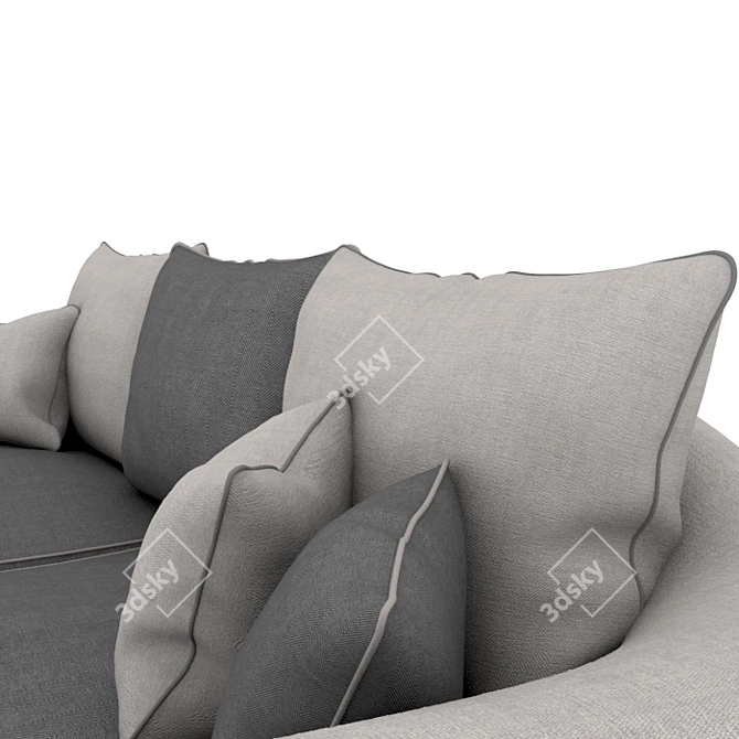 Stylish Sofa for Perfect Interiors 3D model image 3