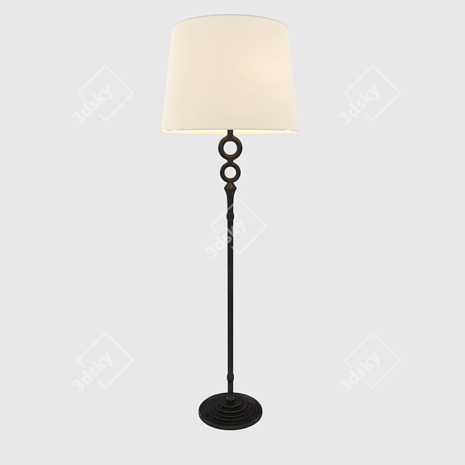 AERIN Bristol Floor Lamp: Elegant Illumination in 65" Height 3D model image 2