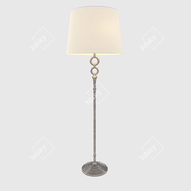 AERIN Bristol Floor Lamp: Elegant Illumination in 65" Height 3D model image 3