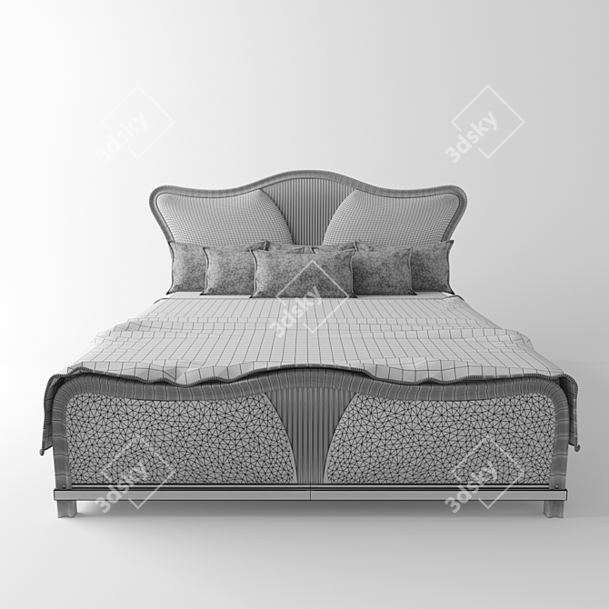 Elegant Dream Bed 3D model image 3