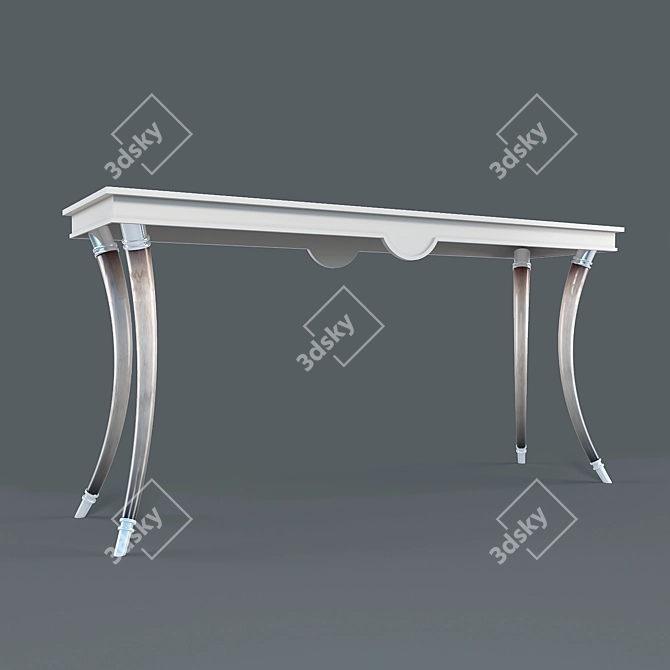 Elegant Ivory-Legged Table 3D model image 1