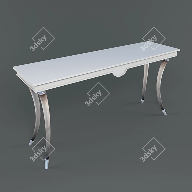 Elegant Ivory-Legged Table 3D model image 2