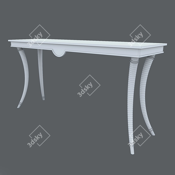 Elegant Ivory-Legged Table 3D model image 3