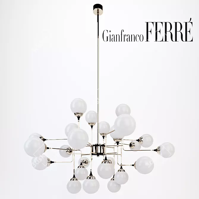 Luxurious "KALLIOPE" Chandelier - 24-Light Elegance 3D model image 1