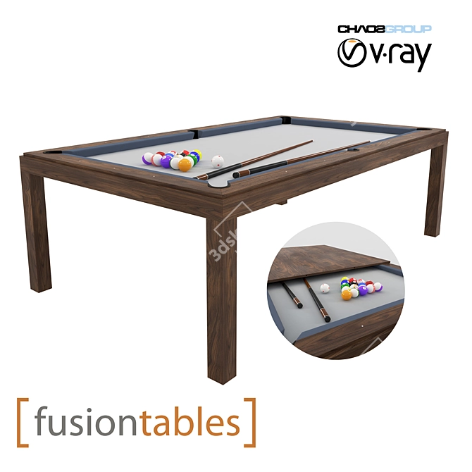 Woodline Fusion Table: Mixing Nature and Functionality 3D model image 1