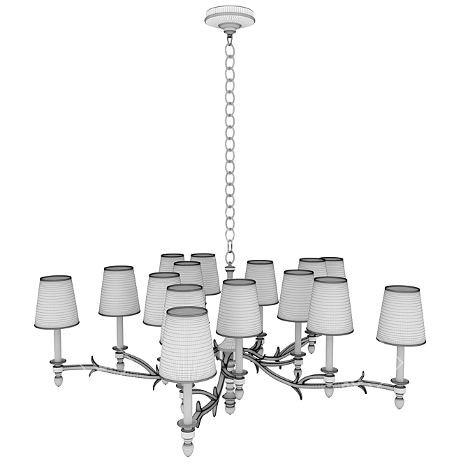 Chandler Large - Elegant Ceiling Lighting 3D model image 2