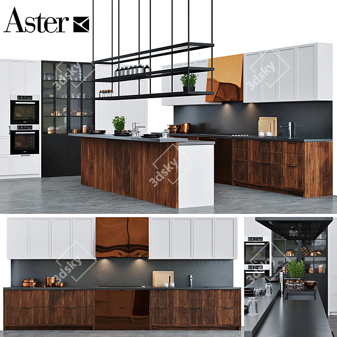 Modern Italian Cuisine: Aster CUCINE FACTORY 3D model image 1