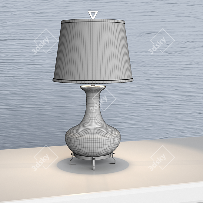 Aubrey Ceramic Table Lamp 3D model image 3