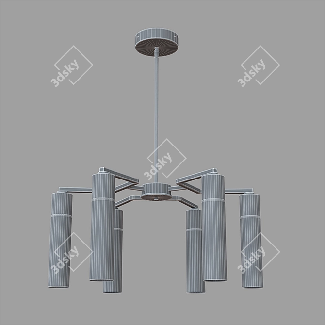 Elegant Raindrop Chandelier 3D model image 2