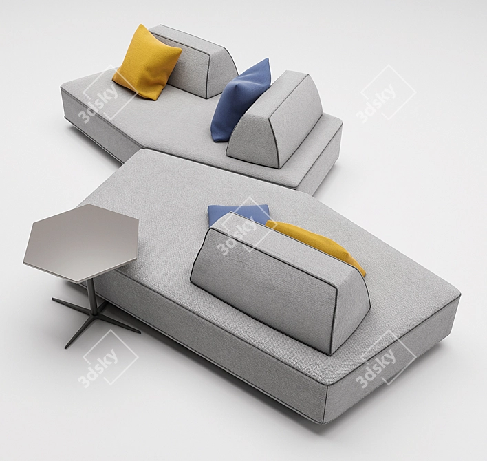 Polyform Sofa - Artistry at its Best 3D model image 1