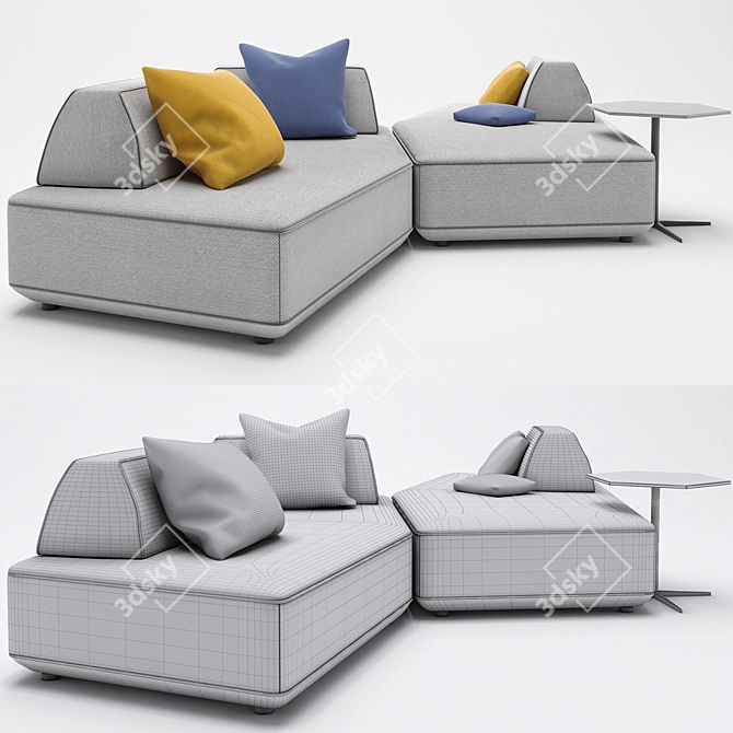 Polyform Sofa - Artistry at its Best 3D model image 2