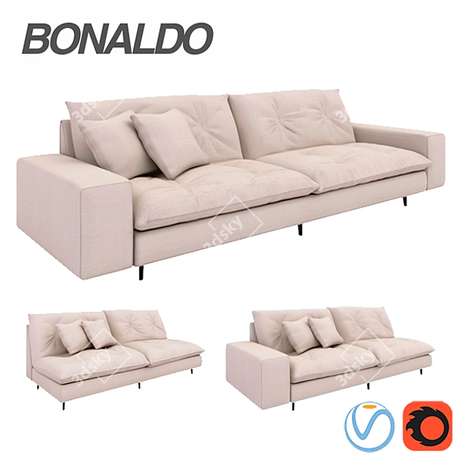 Bonaldo Avarit Collection Sofa 3D model image 1