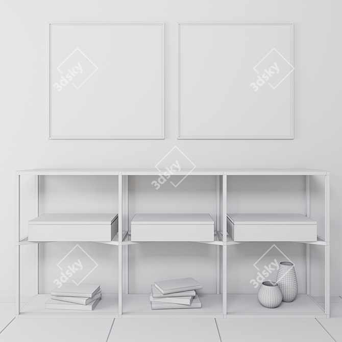 Sleek and Chic Curata Console 3D model image 3