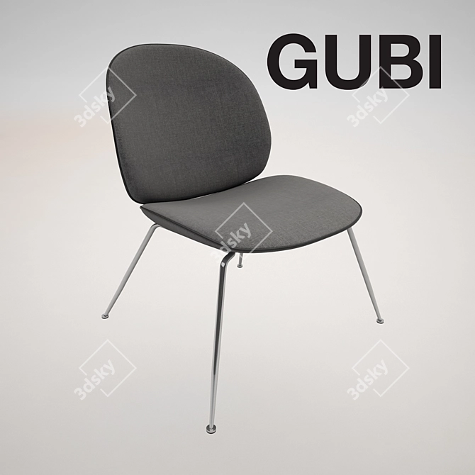 Beetle Lounge Chair: Contemporary Relaxation 3D model image 2