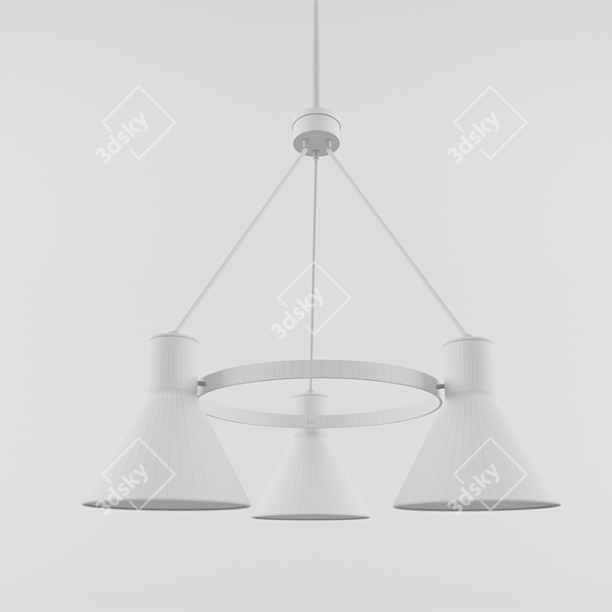 Elegant Seagull Chandelier 3D model image 2