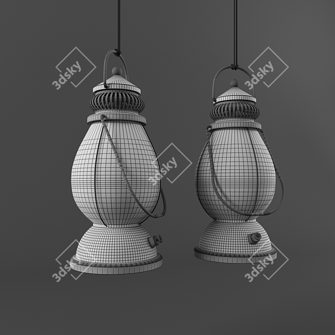 Rustic Illuminator: For Rural Nights 3D model image 2