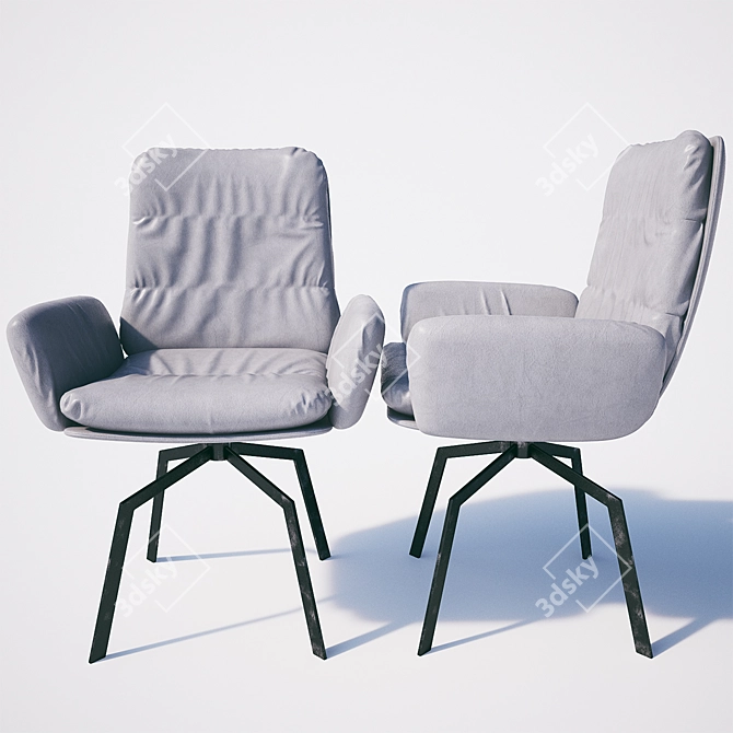 Elegant Comfort: KFF Arva Chair 3D model image 1