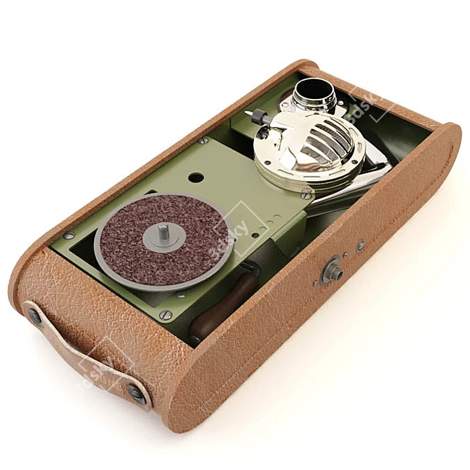 VinylVoyager: Portable Gramophone 3D model image 2